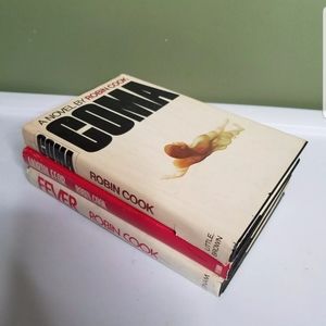 COMA & FEVER Mortal Fear Robin Cook 1977 1982 1988 HCDJ First Book Club Editions